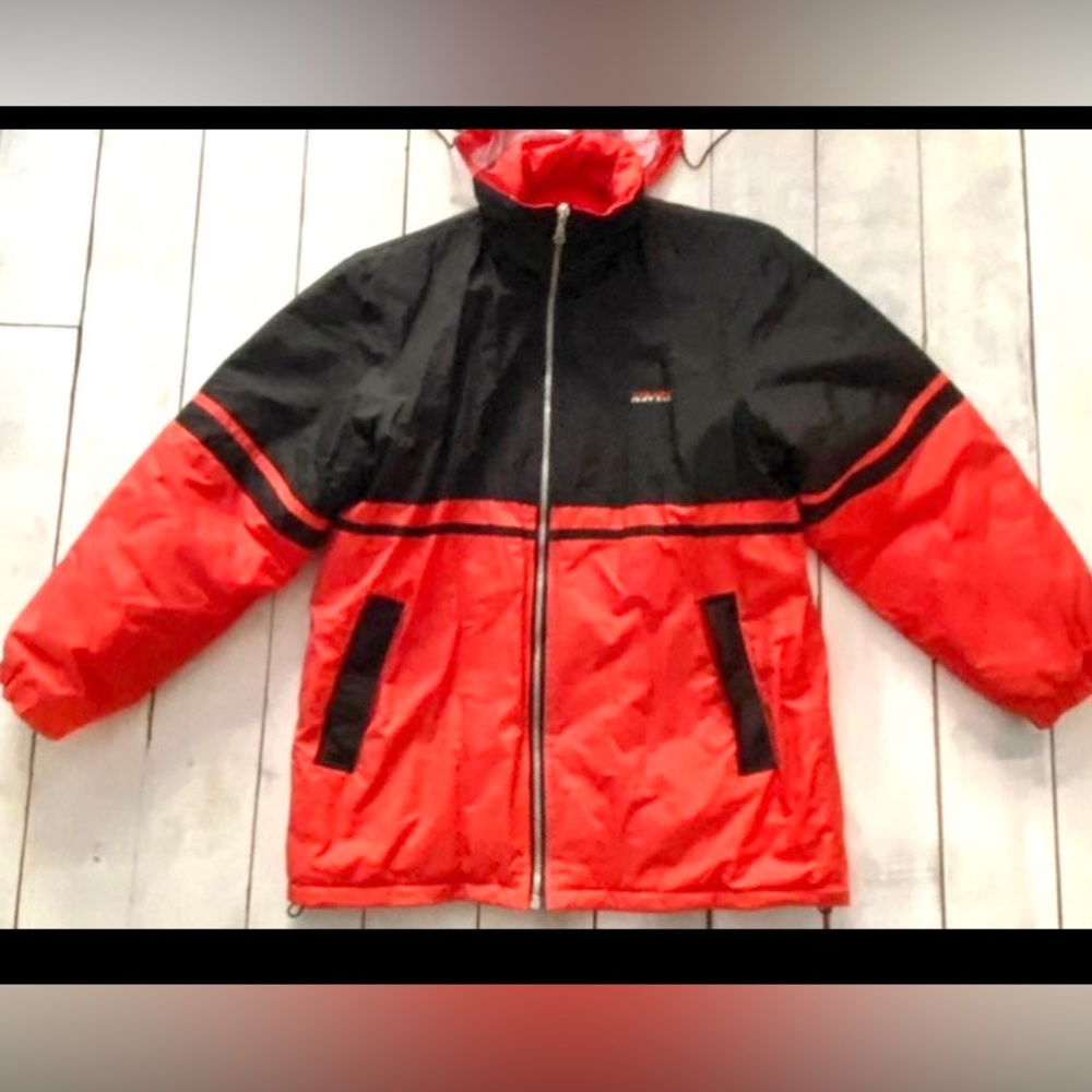 YAYAPAI YAYA Mens Sz XL Winter Ski Snow Board Jacket Black/Orange Winter Coat